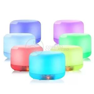Aromatizador Umidificador Difusor Eletrônico Ambiente Desing Minimalista Luz De Led Rgb 500Ml