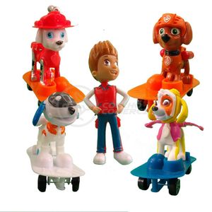 Kit 5 Bonecos Brinquedos Patrulha Canina Com 4 Skate 15