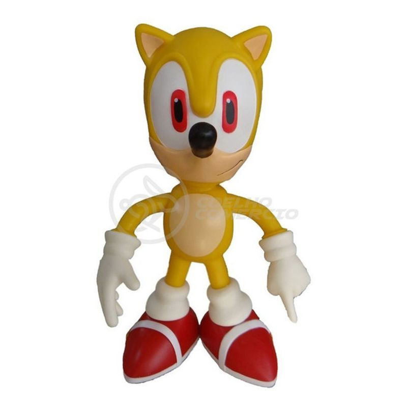 Boneco Super Sonic Grande Super Size 23Cm - Sonic - WebContinental