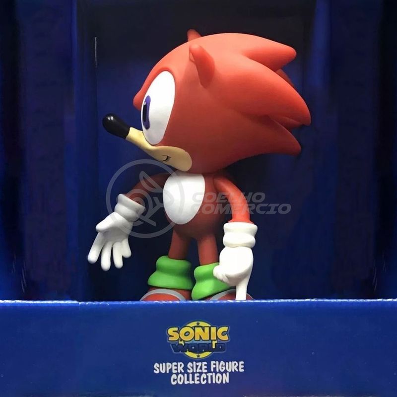 Boneco Sonic Vermelho Grande Collection