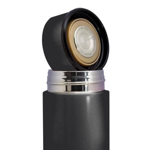 Garrafa Térmica Inteligente De Inox 500ml Led Preto