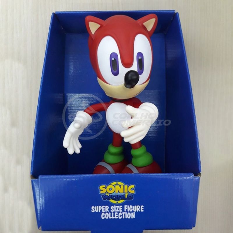 Sonic e Sonic Vermelho Collection - 2 Bonecos Grandes - Super Size