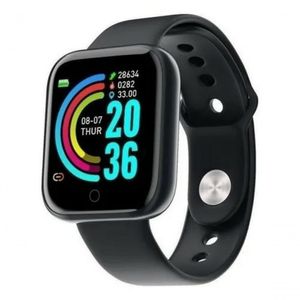 Relógio Inteligente Smartwatch Y68 D20 Bluetooth - Preto
