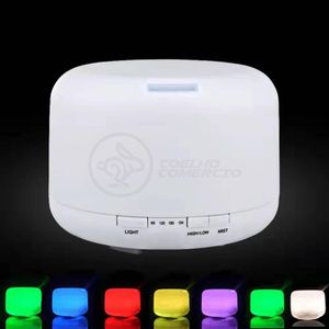 Aromatizador Umidificador Difusor Eletrônico Ambiente Desing Minimalista Luz De Led Rgb 300Ml