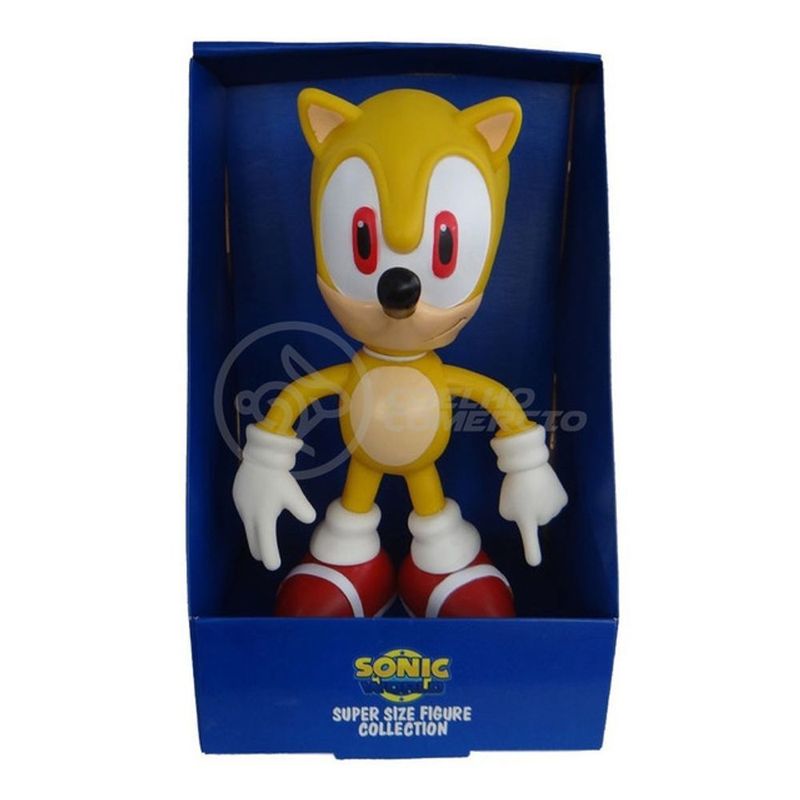 Boneco Sonic Amarelo Grande Super Size 23Cm - Sonic - WebContinental