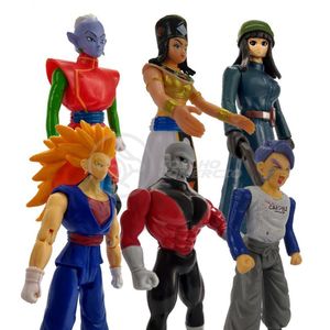 Kit 6 Bonecos Dragon Ball Vegetto Ssj3 Jiren Trunks