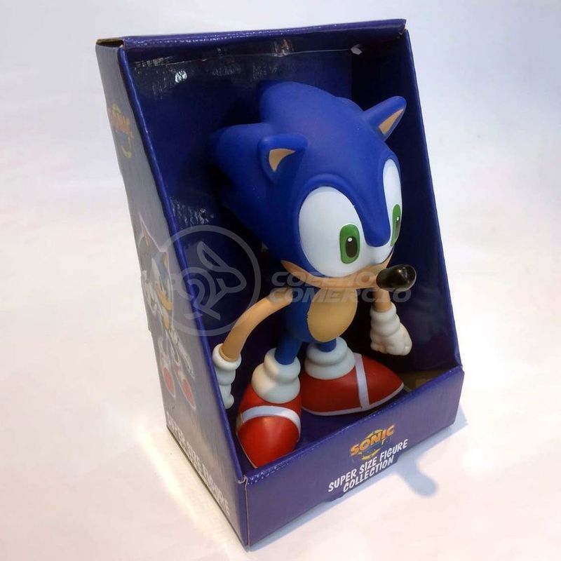 Boneco Sonic Grande Super Size Original Nintendo - 23cm no Shoptime