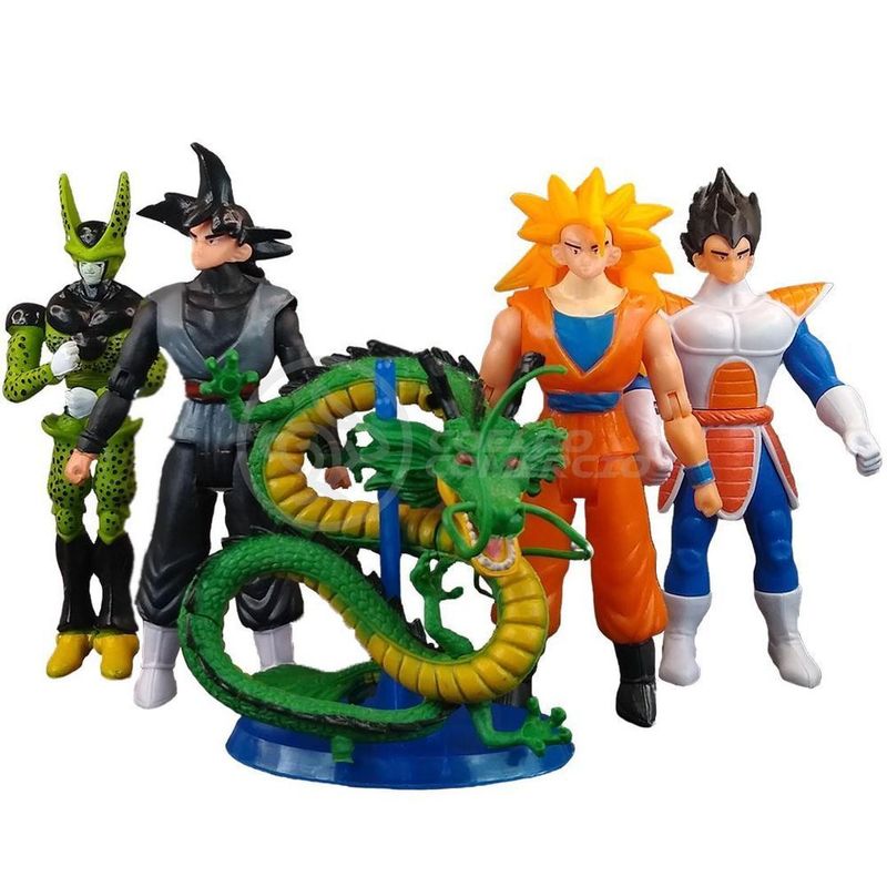 Kit 4 Bonecos Dragon Ball Z Action Figure Esféras Do Dragão - WebContinental