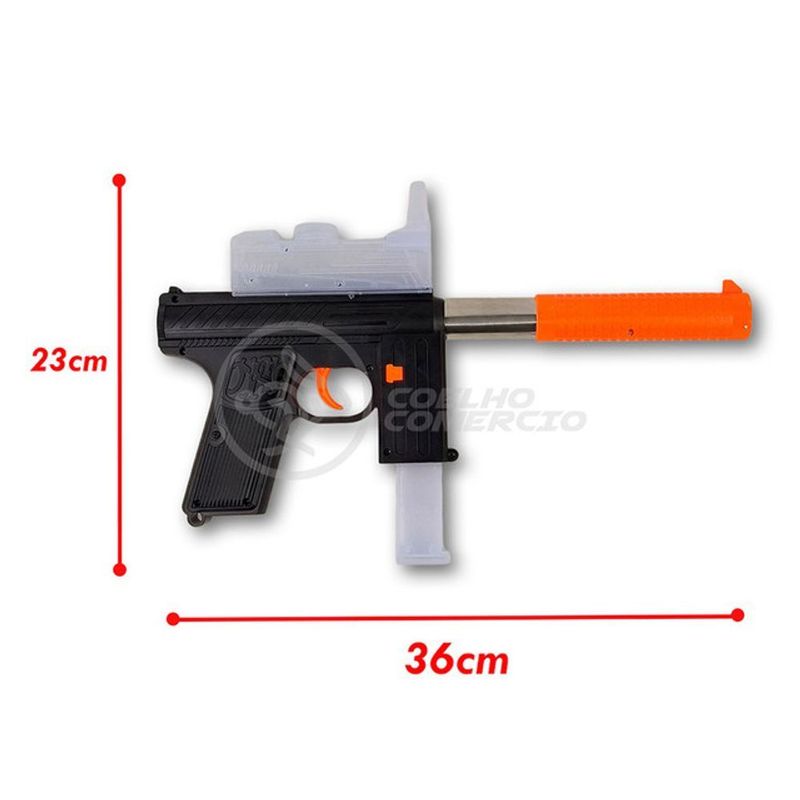 Brinquedo Infantil Arma Pistola Com Dardos e Bolinhas De Gel