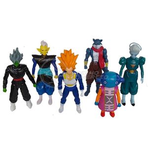 Kit 6 Bonecos Dragon Ball Super 15Cm