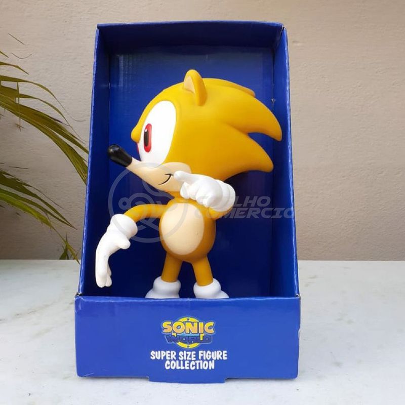 Boneco Sonic Grande Super Size - 23cm Brinquedo Melhor Jogo em