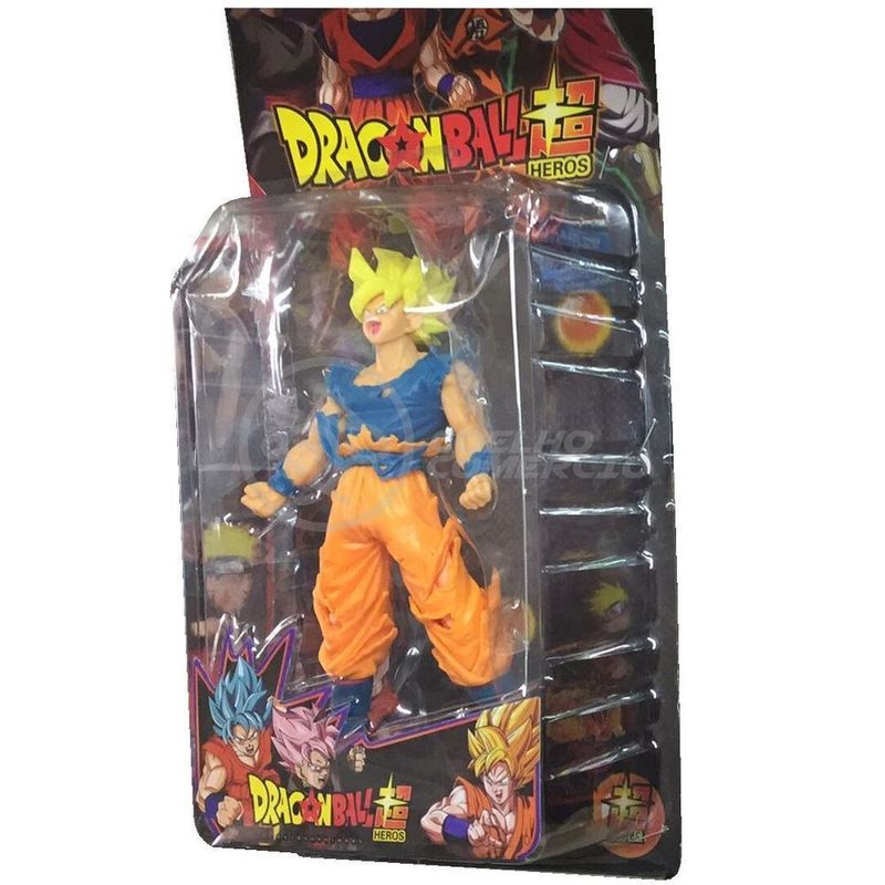 Boneco Dragon Ball Goku Ssj Z Super Dragonball Figura Miniatura