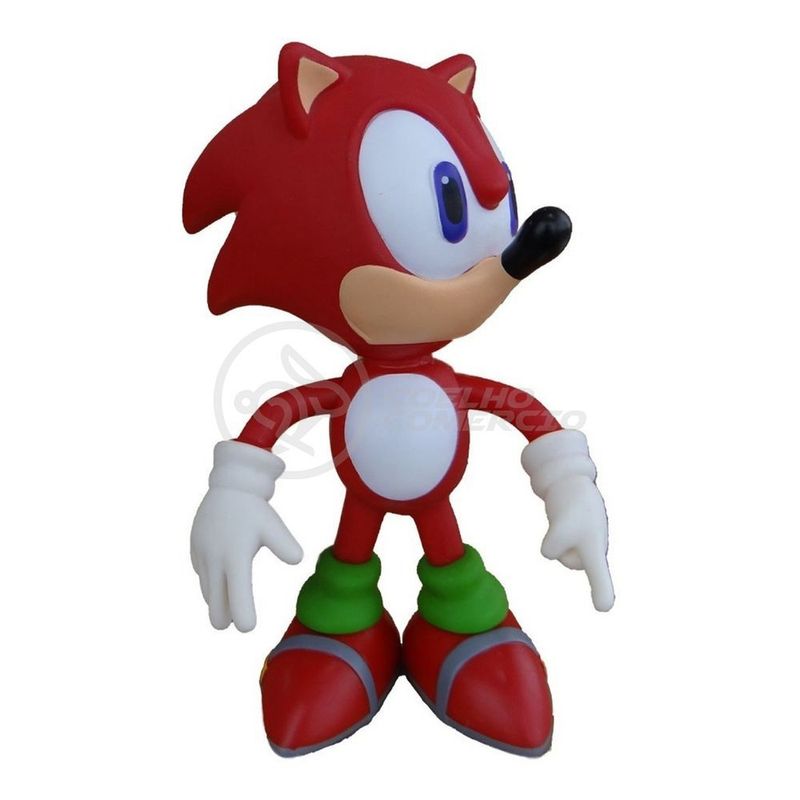 Boneco Sonic Red Vermelho Grande Super Size 23Cm - Sonic - WebContinental