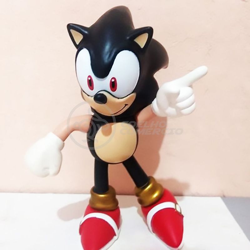 Boneco Sonic Amarelo Grande Super Size 23Cm - Sonic - WebContinental