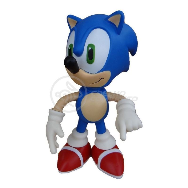 Boneco Sonic Amarelo Grande Super Size 23Cm - Sonic - WebContinental