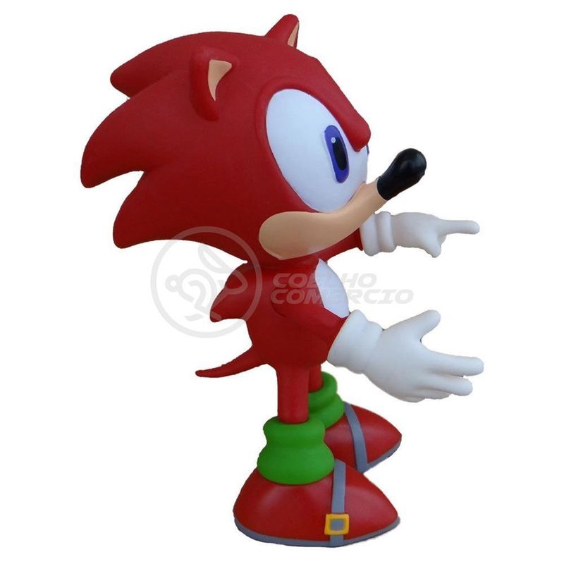 Boneco Sonic Vermelho 28cm aproximados Personagem Exclusivo ENVIO IMEDIATO