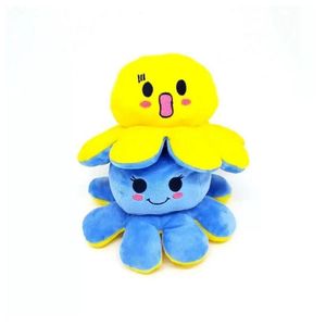 Polvo Humor Colecionaveis Brinquedo Reversivel Amarelo/Azul