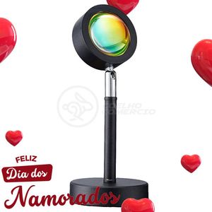 Mini Ring Light Sunset Projetor Lâmpada Usb Vermelho