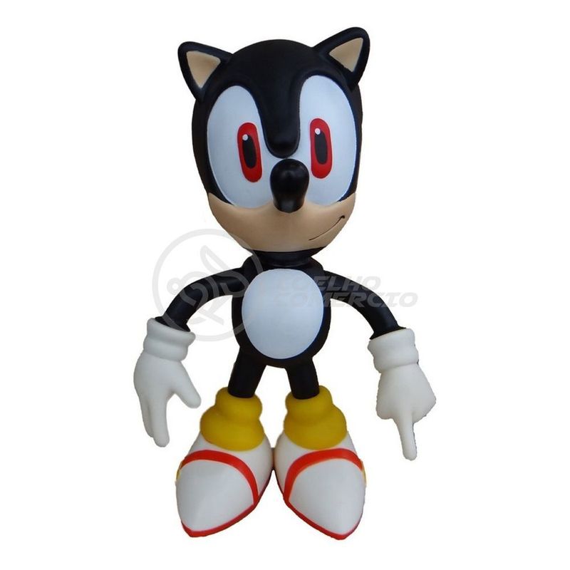 Boneco Sonic Amarelo Grande Super Size 23Cm - Sonic - WebContinental