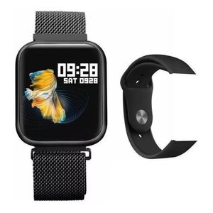 Smartwatch P70 Oled Pro Duas Pulseiras - Preto
