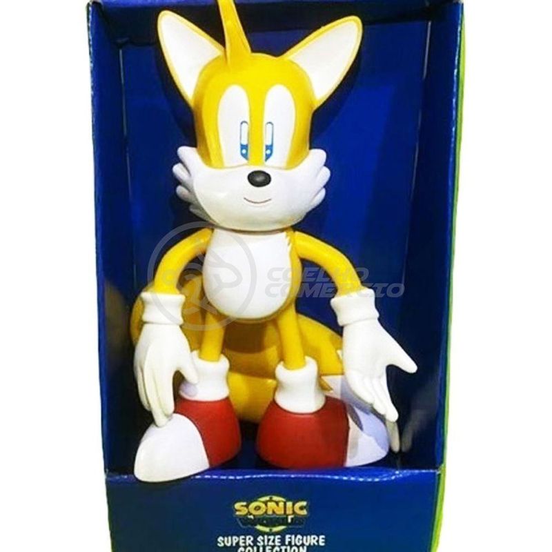 Boneco Super Sonic Grande Super Size 23Cm - Sonic - WebContinental