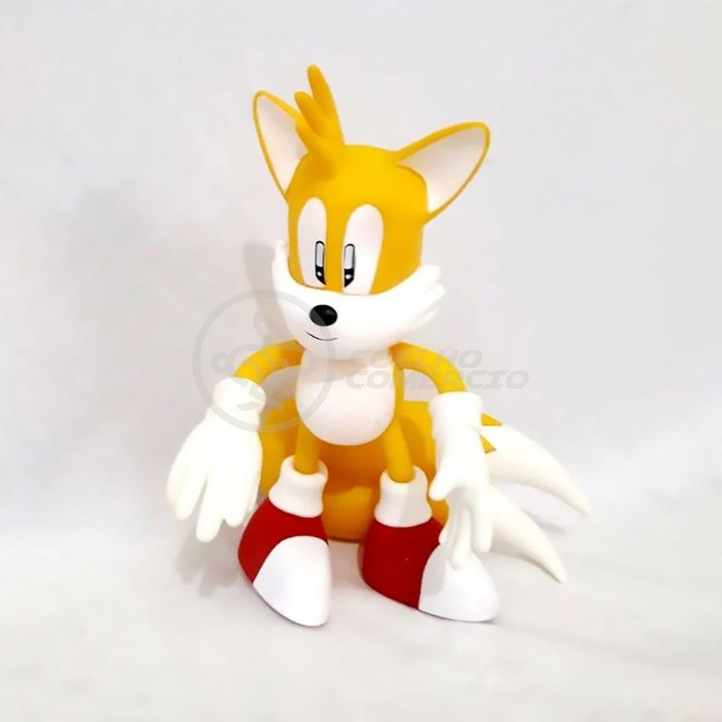 Boneco Action Figure Sonic Preto Articulado 23cm - WebContinental