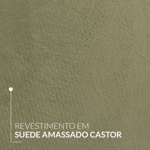 Sofá New Austrália 210cm Retratil Reclinavel Suede Castor