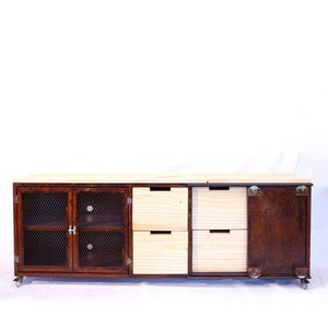 Rack para Tv Central Park Estilo Industrial Em Ferro 170cm