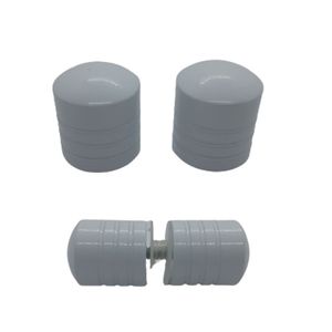 Puxador Simples De Box Branco Preto