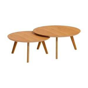 Conjunto De Mesa Classic Centro Redonda - Nature