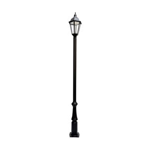 Poste Vitória Jardim Luminária Italiana Led Alumínio 336Cm