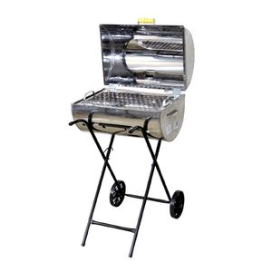Churrasqueira Master Grill Inox Grelha E Carrinho 94X38X30Cm