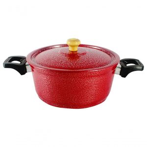 Caçarola De Alumínio Craqueada Alça Baquelite 18Cm Vermelho