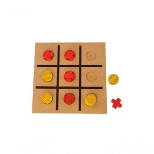 Brinquedos Educativos - Jogo Da Velha Em Madeira 10 Peças