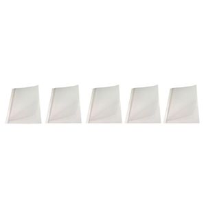 Kit 5 Capas Encadernação Térmica Até 60 Folhas A4 Branca