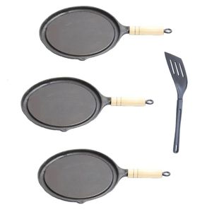Kit 3 Bifeteiras Antiaderente Redonda Lisa 22Cm Com Espátula