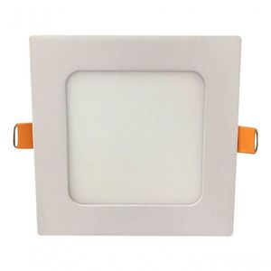 Painel Slim Led Embutir Quadrado 400 Lúmens 6500K Branco Frio 6W Bivolt 10 X 10 Branco