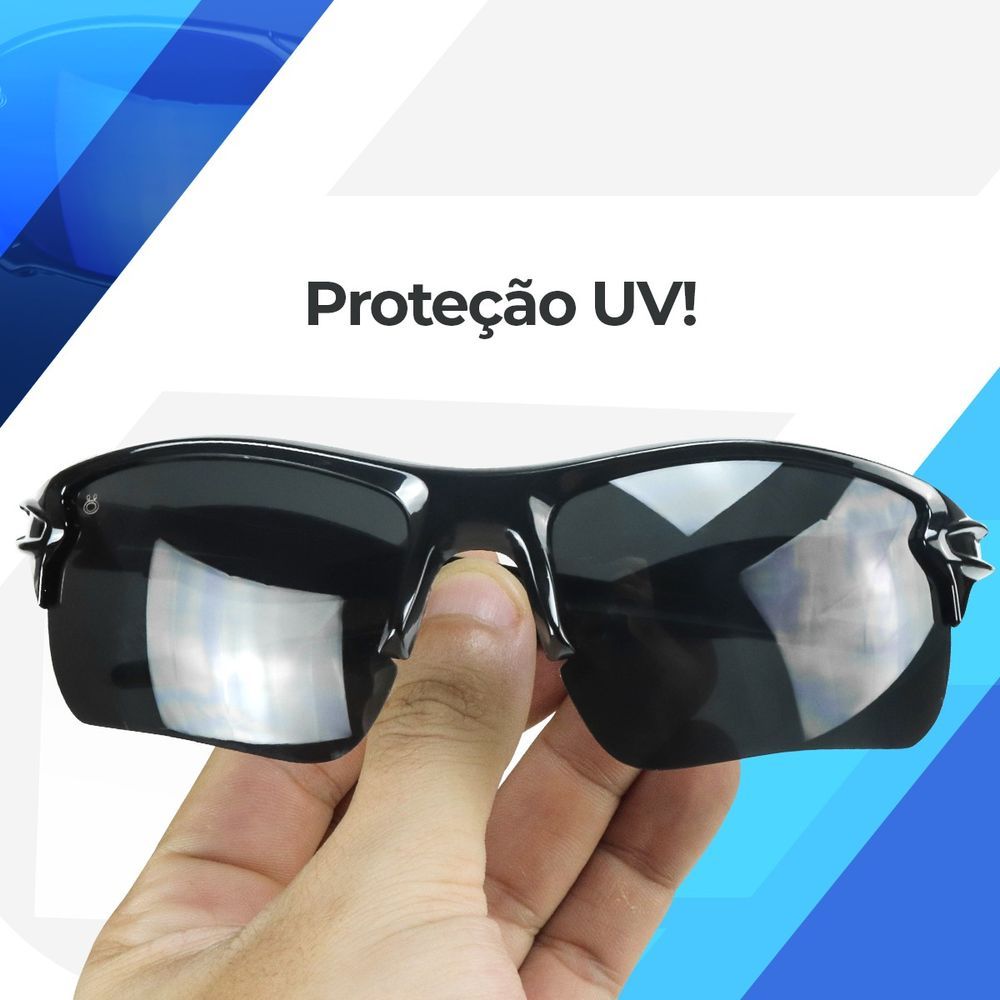 Óculos Masculino sol preto esportivo moda presente - Orizom