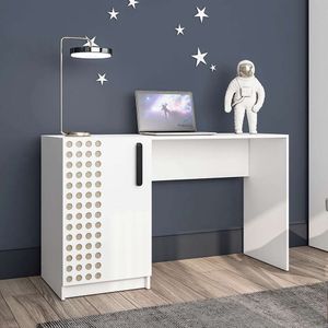 Mesa Escrivaninha Domi 1 Porta - Branco/salinas