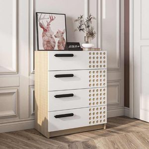 Cômoda Domi Legno 4 Gavetas - Salinas/branco
