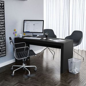 Mesa Office Mdp Preto Ff - Politorno