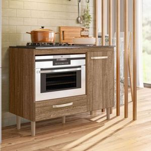 Balcao Para Cooktop Fit Carvalho Rustico Nicioli