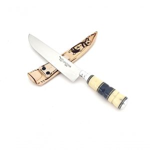 Faca Churrasco E Cozinha Gaúcha 1007Idm 7'' Osso E Chifre Torneado