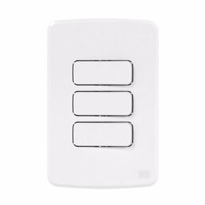 1 Kit Linha Composé Weg Placa C/Suporte + 3 Interruptores S