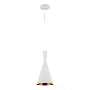 Pendente Cone Chines Branco C/ Dourado