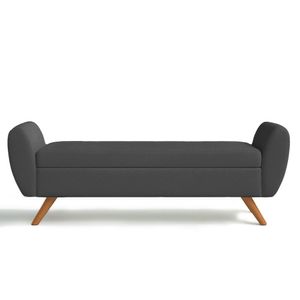 Recamier Bau Grecia 1,40M Suede Grafite - Clique Decor