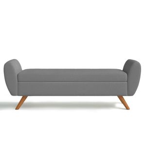 Recamier Bau Grecia 1,40M Suede Cinza - Clique Decor
