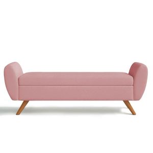 Recamier Bau Grecia 1,40M Suede Rose - Clique Decor