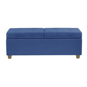 Recamier Bau Paris 1,20M Suede Azul Marinho - Clique Decor