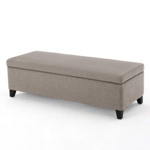 Recamier Bau Veneza 1,40M Suede Bege - Clique Decor